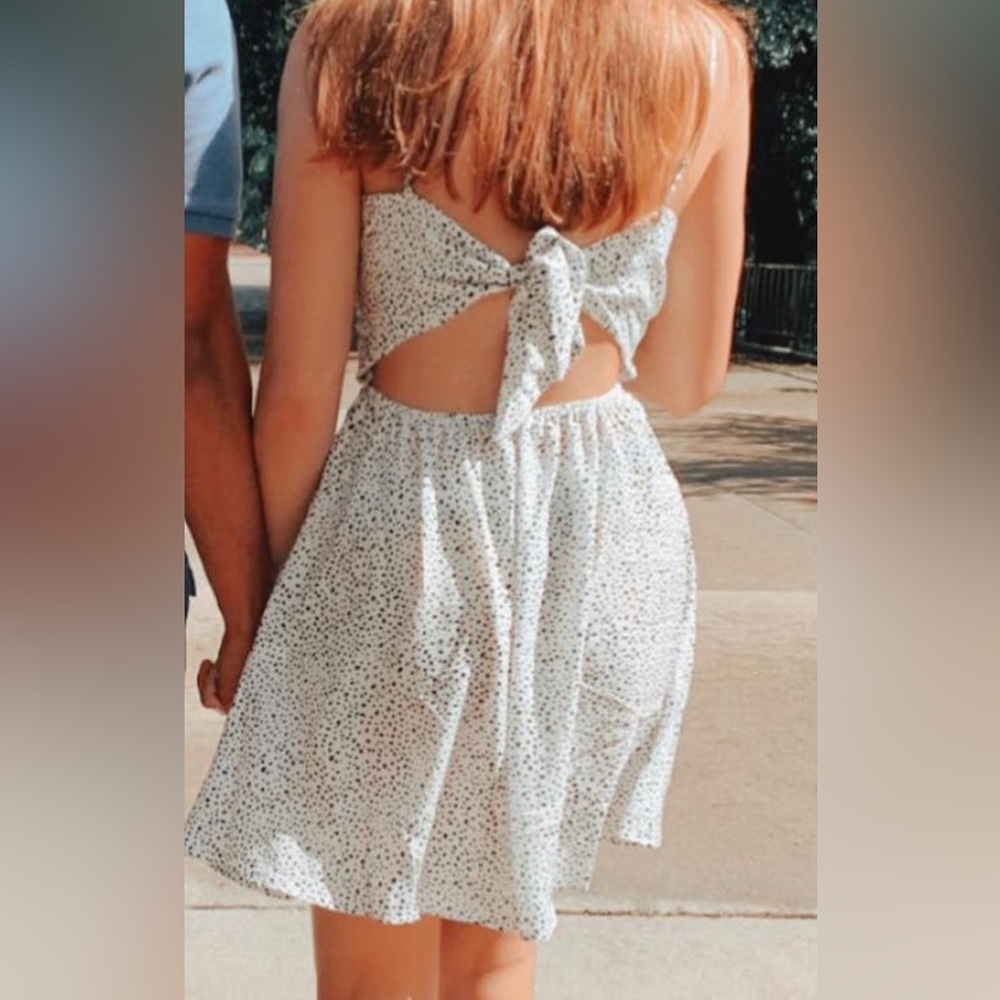dalmation print sundress